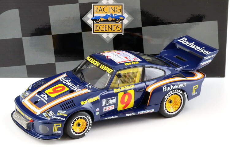 エグゾト 1/18 ポルシェ 935 ターボ 12時間優勝 セブリング 1979 バドワイザー #9 開閉 Exoto 1:18 Porsche 935 Turbo 12h Winner Sebring 1979 Budweiser N9