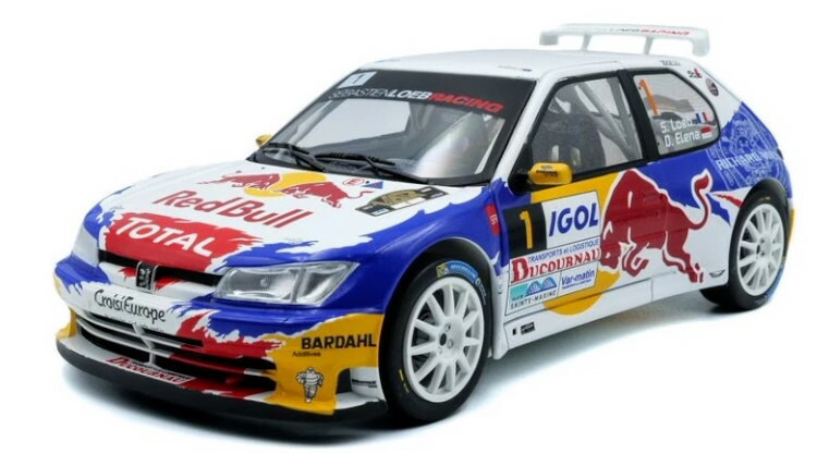 楽天市場】ソリド 1/18 プジョー 306 マキシ #2 Eifel Rallye