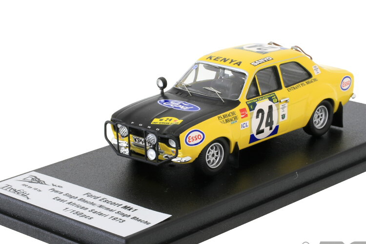 トロフュー 1:43 フォード エスコート MK 1 ツインカム #24 イーストアフリカンサファリラリー 1973 ピャラ シン バチュ / ニルマル シン バチュ 150台限定Trofeu 1:43 Ford Escort MK I Twin Cam #24 East African Safari Rally 1973 P.S Bachu / N.S Bachu limited 150|Reowide モデルカー カタログ SHOP
