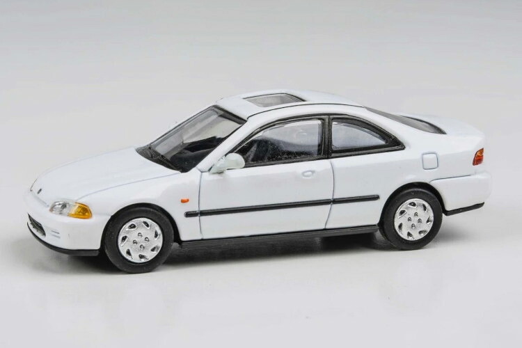 パラゴンモデル 1/64 ホンダ シビック クーペ EJ1 左ハンドル 1995 ホワイト PARAGON MODELS 1/64 HONDA CIVIC COUPE EJ1 LHD 1995 WHITE