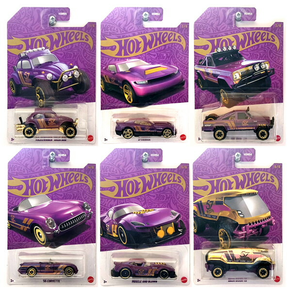 2023パール & クローム　シリーズ \"E\"ケース - 6台　セット Amazon | Hot Wheels 2025 PEARL & CHROME SERIES 