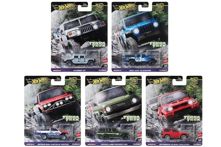 ホットウィール 1/64 プレミアム 2024 カーカルチャー Cケース テラトレック 5台セット Hot Wheels 1:64 Premium 2024 Car Culture C Case Tera Trek Set of 5