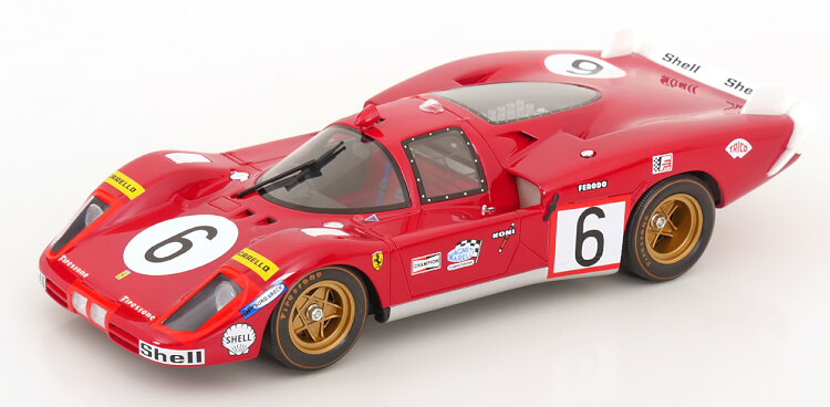 Werk83 1/18 フェラーリ 512S #6 ル マン24第四次元 1970 ニノ ヴァッカレラ/イグナツィオ ギュンティWerk83 1:18 Ferrari 512S N6 24h Le Mans 1970 Vaccarela/Giunti