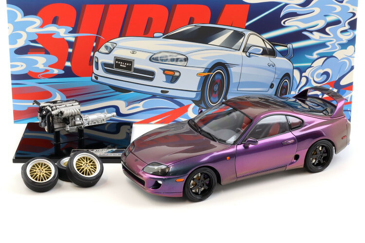 whelart 1/18 1/18 トヨタ スープラ A80 クーペ ミッドナイトパープル 左ハンドル エンジン付き ホイール付き 開閉whelart 1:18 Toyota Supra A80 Coupe Midnight purple LHD with engine wheels｜Reowide モデルカー カタログ SHOP 50,880円