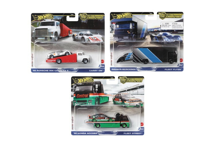 ホットウィール 1/64 3台仕掛ける 2024 鉄道車両一般教養 野球クラブ移送 B入れものHot Wheels 1:64 3-Car Set 2024 Car Culture Team Transport B Case