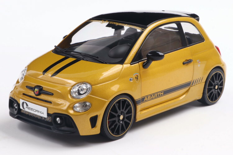 MCG /イクソ 1/18 アバルト 500e 2024 (イエロー) Modellauto Fiat 500e Abarth 2024 hellgelb 1:18 MCG bei