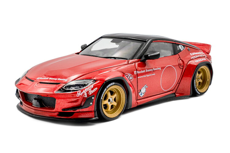 ソリド 1/43 日産 400Z パンデム ロケットバニー 2022 赤いことSolido 1:43 Nissan 400Z Pandem Rocket Bunny 2022 red 車-おもちゃ