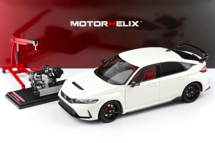 Honda Civic Type R 1/18 Paudi ホワイトミニカー 1:18 Scale Paudi Honda Civic Type-R FL5 2023 White Diecast