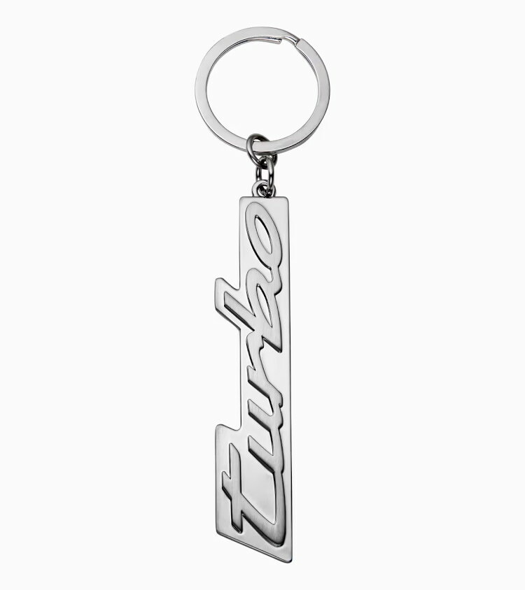 ポルシェ特注 ポルシェ キーリング ターボ シルバー Porsche Keyring Turbo Silver
