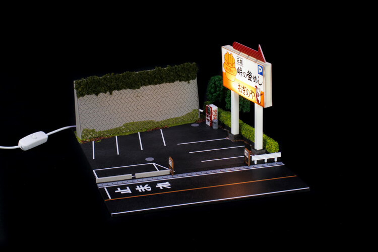 G-fans 1/64 G-Fans × CLDC 押さえる 自動車駐車場ロット パノラマ (書き付け付き添い人)G-fans 1:64 G-Fans x CLDC Exclusive Parking Lot Diorama With Book