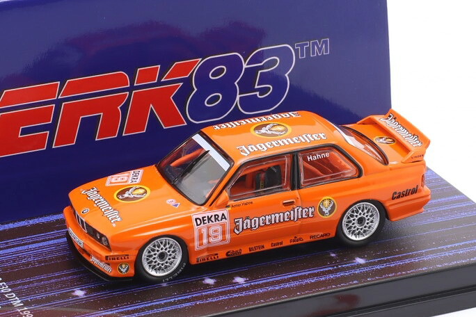 ヴェルク83 1/64 BMW M3 E30 イェーガーマイスター #19 1992 DTM アルミン ハーネWerk83 1:64 BMW M3 (E30) J&auml;germeister N19 DTM 1992 Armin Hahne｜Reowide モデルカー カタログ SHOP