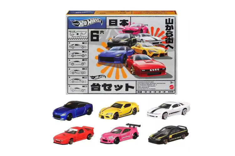 ホットウィール 1/64 2023 ジャパンストリート テーマ マルチパック 6台セット Hot Wheels 1:64 2023 Japan Street Theme Multipack 6 Car Set
