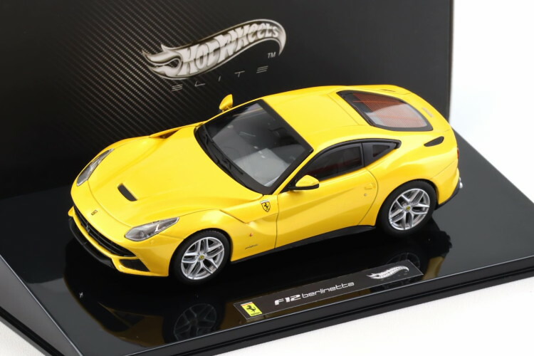 ホットウィールエリート .1/18フェラーリ F12ベルリネッタ イエロー Ferrari Laferrari F70 Hybrid Elite Edition Yellow 1/18