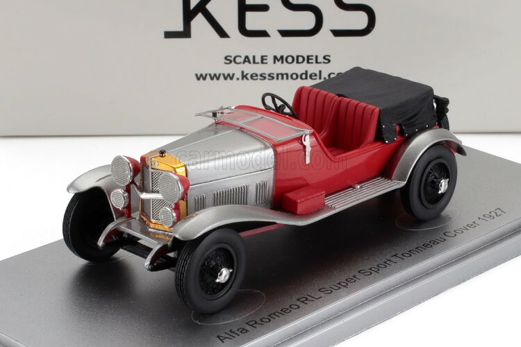 KESS 1/43 アルファロメオ RL スーパースポルト 4シート 4ポスティ カバー付きシート 1927 レッド シルバー ブラックKESS MODEL 1:43 ALFA ROMEO RL SUPER SPORT 4 SEAT 4 POSTI WITH COVERED SEAT 1927 RED SILVER BLACK｜Reowide モデルカー カタログ SHOP 21,456円