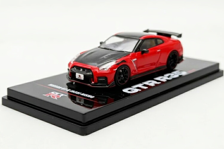 イノ64 1/64 日産 GT-R R35 ニスモ 赤いこと 黒いことボンネットINNO64 1:64 Nissan GT-R R35 Nismo Red with Black Hood おもちゃ-車-乗り物のおもちゃ