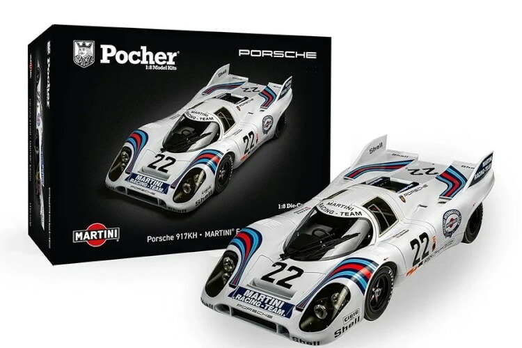 ポケール 1/8 ポルシェ 917K マーティーニ 一ころ #22 勝ちとる ル・マン24第四次元 1971 一揃いの道具Pocher 1:8 Porsche 917 K Martini Racing N22 Winner 24h LeMans 1971 Kit