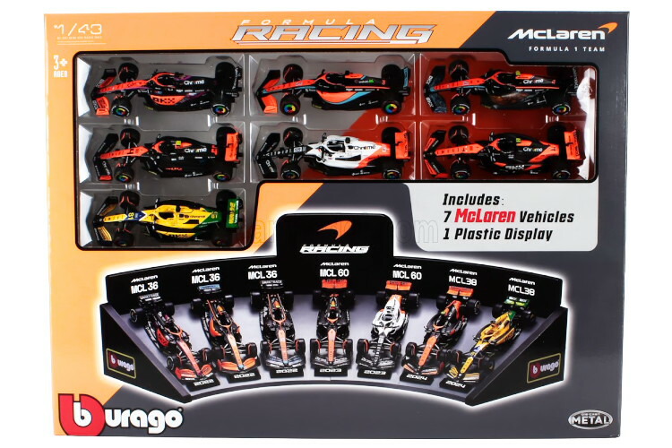 楽天市場】【送料無料】1:43 フォーミュラ1 ダイキャストカー 6個