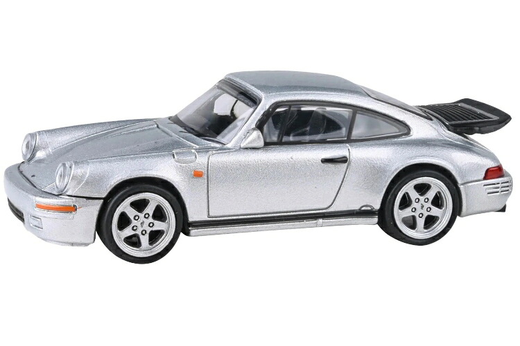 Para64 1/64 ポルシェ ルーフ CTR イエローバード 1987 シルバー ディスプレイPara64 1:64 Porsche RUF CTR Yellowbird 1987 Silver Display Showcase｜Reowide モデルカー カタログ SHOP