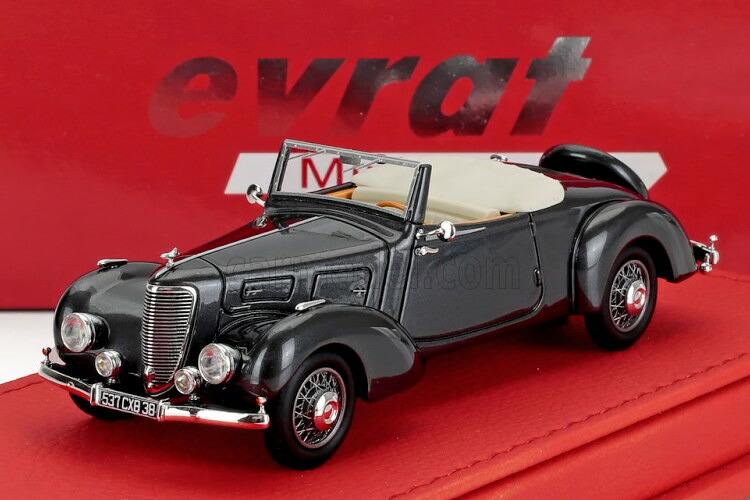 EVRAT 1/43 プジョー 11BL トンネライン スパイダー オープン 1938 グレーメタリックEVRAT 1:43 PEUGEOT 11BL TONNELINE SPIDER OPEN 1938 GREY METALLIC|Reowide モデルカー カタログ SHOP