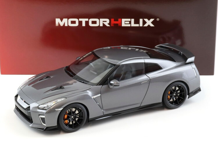 モーターヘリックス 1/18 ニッサン GT-R R35 トラックエディション by ニスモ 2020 ガンメタリック 開閉 Motorhelix 1:18 Nissan GT-R R35 Track Edition by NISMO 2020 Gun metallic