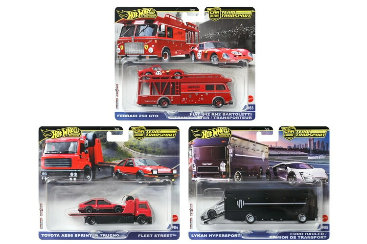 ホットウィール 1/64 野球クラブ移送 2025 H入れもの アソート 3台仕掛けるHot Wheels 1:64 Team Transport 2025 H Case Assortment 3 Car Set