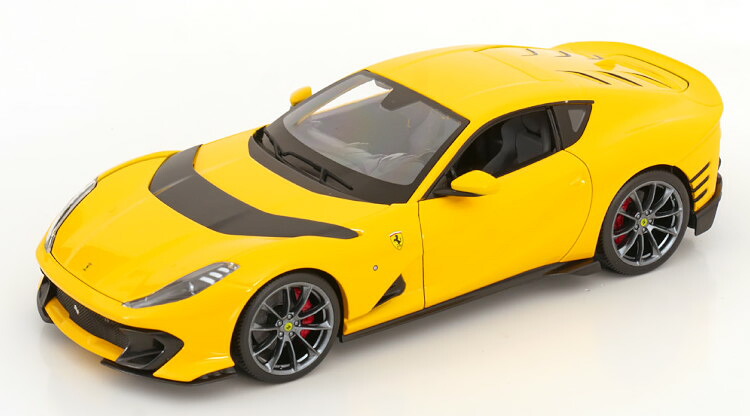 ブラーゴ 1/18 フェラーリ 812 コンペティツィオーネ 2021 イエロー 開閉 Bburago 1:18 Ferrari 812 Competizione 2021 yellow