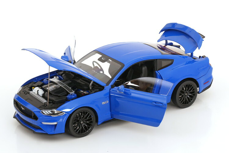 ダイキャストマスターズ 1/18 フォード マスタング GT ワイドボディキット 2019 ブルーメタリック 開閉Diecast Masters 1:18 Ford Mustang GT with Wide Body Kit 2019 bluemetallic｜Reowide モデルカー カタログ SHOP