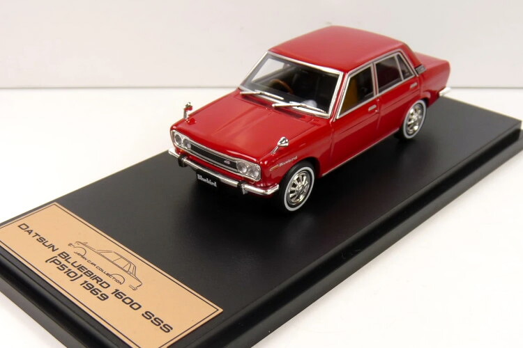 アシェットジャパン コレクション 1/43 ダットサン ブルーバード 1600SSS P510 1969 レッドHachette Japan Collection 1:43 Datsun Bluebird 1600 SSS (P510) 1969 red|Reowide モデルカー カタログ SHOP