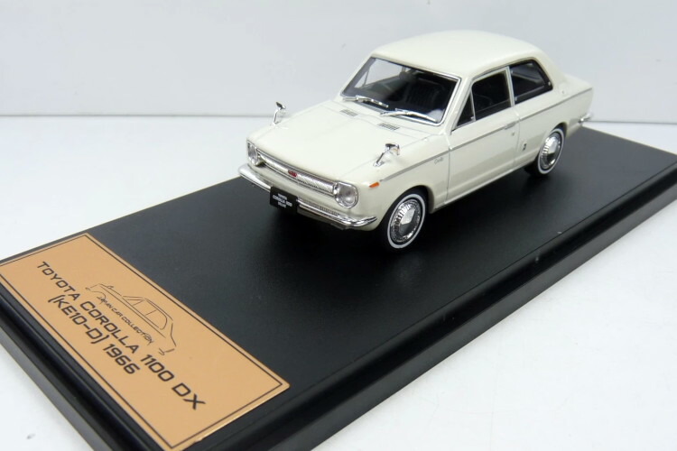 アシェットジャパン コレクション 1/43 トヨタ カローラ 1100 DX KE10-D 1966 ホワイトHachette Japan Collection 1:43 TOYOTA Corolla 1100 DX (KE10-D) 1966 WHITE｜Reowide モデルカー カタログ SHOP