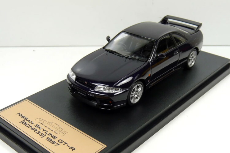 アシェットジャパン コレクション 1/43 日産 スカイライン GT-R BCNR33 1997 ブラック Hachette Japan Collection 1:43 Nissan Skyline GT-R (BCNR33) 1997 black 11,248円