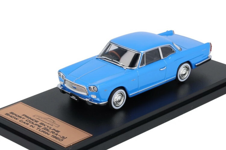 アシェットジャパン コレクション 1/43 プリンス スカイライン スポーツ クーペ BLRA-3 1960 ブルー Hachette Japan Collection 1:43 PRINCE Skyline Sport Coupe (BLRA-3) 1960 Blue