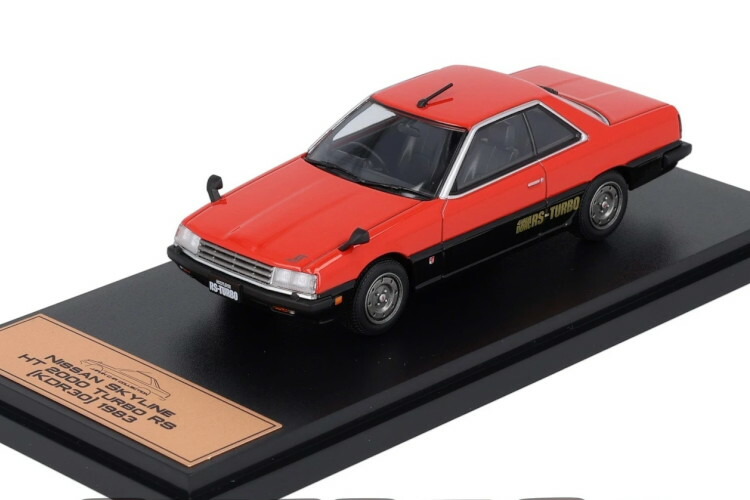 アシェットジャパン コレクション 1/43 日産 スカイライン HT 2000 ターボ RS KDR30 1983 レッド ブラック Hachette Japan Collection 1:43 NISSAN Skyline HT 2000 Turbo RS (KDR30) 1983 red black