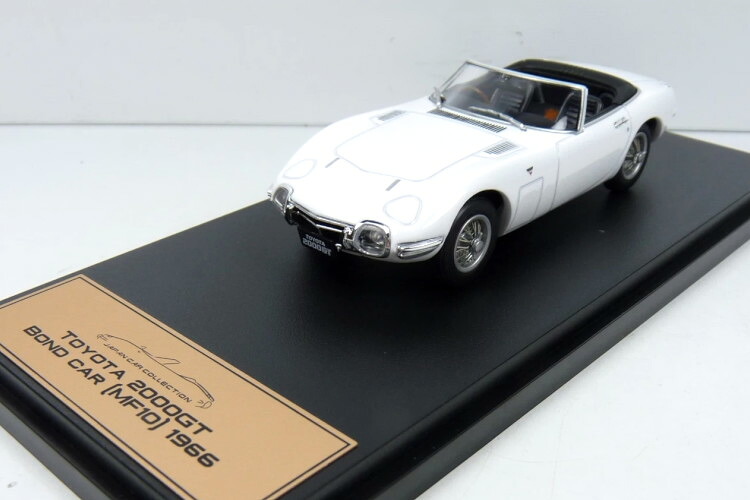 アシェットジャパン コレクション 1/43 トヨタ 2000GT ボンドカー CADEAU ホワイト Hachette Japan Collection 1:43 TOYOTA 2000GT Bond Car CADEAU white