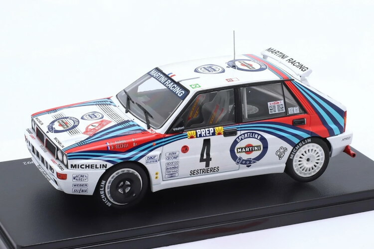Altaya 1/24 ランチア デルタ HF インテグラーレ #4 優勝 ラリー モンテカルロ 1992 ディディエ オリオール/ベルナール オッセリ Altaya 1:24 Lancia Delta HF Integrale N4 Winner Rallye Monte Carlo 1992 Didier Auriol/Bernard Occelli