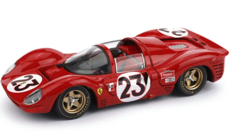 ブルム 1/43 フェラーリ 330 P4 スパイダー #23 優勝 デイトナ24時間 1967 ロレンツォ バンディーニ/クリス エイモン Brumm 1:43 Ferrari 330 P4 Spyder N23 Winner 24h Daytona 1967 Lorenzo Bandini/Chris Amon