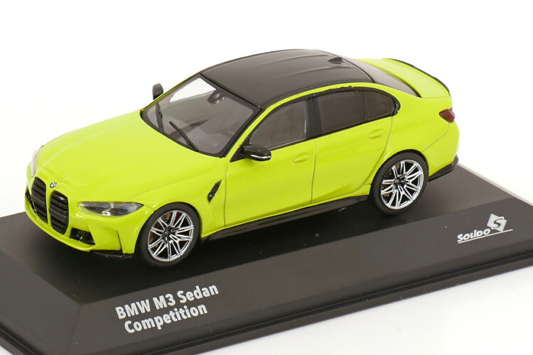 ソリド 1/43 BMW M3 G80 コンペティション サルーン ライトグリーン ブラック Solido 1:43 BMW M3 G80 Competition Saloon lightgreen black