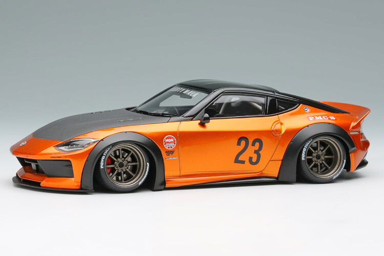 アイドロン コレクション 1/43 LBネイション フェアレディZ RZ34 RSワタナベ 8スポークホイール キャンディゴールド 120台限定EIDOLON COLLECTION 1:43 lb nation Fairlady Z RZ34 RS Watanabe 8spoke wheel Candy Gold Limited 120 pcs｜Reowide モデルカー カタログ SHOP