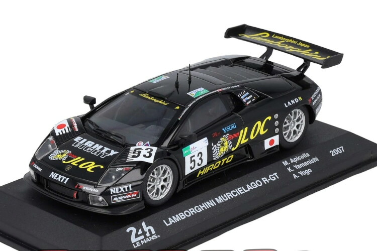 アルタヤ 1/43 ランボルギーニ ムルシエラゴ R-GT #53 ル・マン24第四次元 2007 山西 康司/余郷 敦/アピチェッラAltaya 1:43 Lamborghini Murcielago R-GT N53 24h LeMans 2007 Kouji Yamanishi/Atsushi Yogou/Marco Apicella 車-乗り物のおもちゃ-おもちゃ