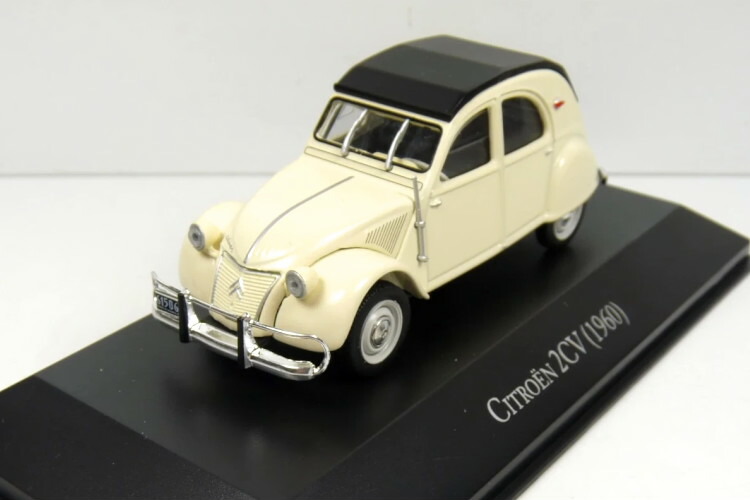 SALVAT 1/43 シトロエン 2CV 1960 象牙色 黒いことSALVAT 1:43 Citro・・n 2CV 1960 Off White black 乗り物のおもちゃ-ミニカー・トイカー-おもちゃ