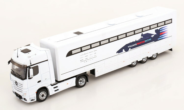 Premium Collectibles 143 メルセデス アクトロス レーントランスポーター ウィリアムズ マルティニ レーシング イン ブリスターPremium Collectibles 1:43 Mercedes Actros Renntransporter Williams Martini Racing in blister|Reowide モデルカー カタログ SHOP