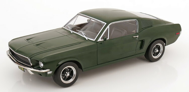KKスケール 1/12 フォード マスタング GT ファストバック ブリット ムービーエディション 1968 マットダークグリーンKK-Scale 1:12 Ford Mustang GT Fastback Bullitt Movie Edition 1968 matt darkgreen｜Reowide モデルカー カタログ SHOP