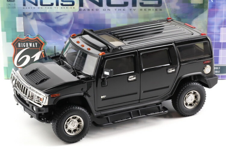 Highway61 1/18 ハマー H2 ブラック 2006 NCIS TVシリーズ 開閉 Highway 61 1:18 Hummer H2 black 2006 NCIS TV Series