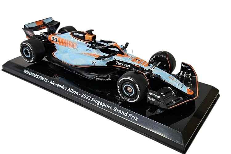Premium Collectibles 1/24 ウィリアムズ FW45 #23 シンガポールグランプリ フォーミュラ1 2023 アレクサンダー アルボンPremium Collectibles 1:24 Williams FW45 N23 Singapore GP Formula 1 2023 Alexander Albon｜Reowide モデルカー カタログ SHOP 9,660円