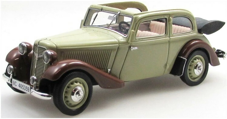 ESVAL MODEL 1/43 アドラー トランプフ 御坊っちゃん 2部屋の入り口 カブリオレ 開けっ広げ 1934 ベージュ 赤銅色 黒いことESVAL MODEL 1:43 ADLER TRUMPF JUNIOR 2-DOOR CABRIOLET OPEN 1934 BEIGE BROWN BLACK