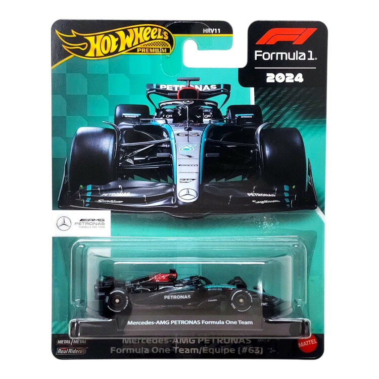 ホットウィール 1/64 メルセデス AMG フォーミュラ1 W15 #63 2024 ジョージ ラッセル Hot Wheels 1:64 Mercedes-AMG F1 W15 N63 Formula 1 2024 George Russell