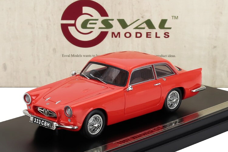 ESVAL MODEL 1/43 ワーウィック GT クーペ 1957 赤いことESVAL MODEL 1:43 WARWICK GT COUPE 1957 RED