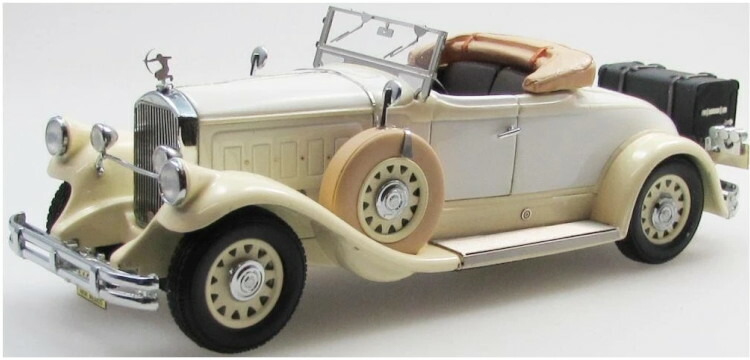 ESVAL MODEL 1/43 ピアース 箭 模範例 B 読み込むはやりっ子 開けっ広げ 1930 ベージュ 白いことESVAL MODEL 1:43 PIERCE ARROW MODEL B ROADSTER OPEN 1930 BEIGE WHITE