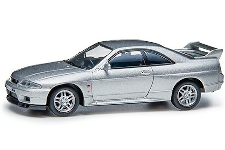 日産特注 1/64 視水平線 GT-R BCNR33 ぴかぴか光るしろがね色Nissan 1:64 SKYLINE GT-R (BCNR33) Spark Silver おもちゃ-乗り物のおもちゃ-ミニカー・トイカー
