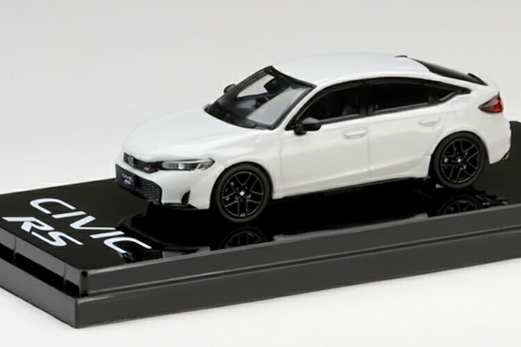 余暇活動ジャパン 1/64 シビック RS 水晶 プラチナ 白いこと パールHonda 1:64 CIVIC RS rystal Platinum White Pearl 車-ミニカー・トイカー-おもちゃ