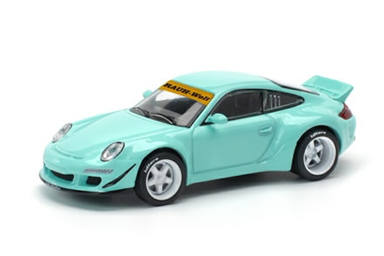 受けが良いスピード競技 1/64 ポルシェ RWB 997 ティファニー青碧Pop Race 1:64 Porsche  RWB 997 TIFFANY BLUE